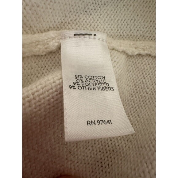 J. Jill Ombre Fair Isle Mock Neck Cotton Blend Sweater Size MEDIUM PETITE - Picture 6 of 9